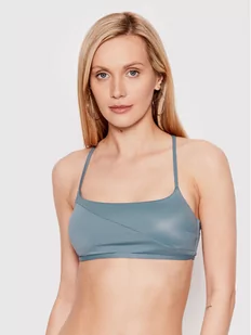 Calvin Klein Swimwear Góra od bikini Core Essentials KW0KW01605 Niebieski - Stroje kąpielowe - miniaturka - grafika 1