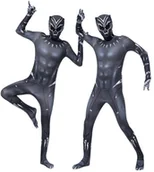 Stroje karnawałowe - Strój Przebranie Czarna Pantera Skin Cosplay Karnawał Halloween 176 182 Xl - miniaturka - grafika 1