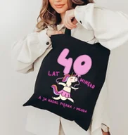 Torby i wózki na zakupy - Torba NA 40 URODZINY PIĘKNA I MŁODA - miniaturka - grafika 1