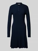 Sukienki - Sukienka polo z fakturowanym wzorem model ‘RAYON CABLE’ - miniaturka - grafika 1