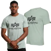 Odzież taktyczna i umundurowanie - Koszulka Alpha Industries Basic 100501 680 - Zielona - miniaturka - grafika 1