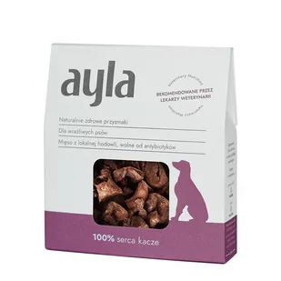 AYLA serca kacze liofilizowane przysmaki dla psa (28g) - Przysmaki dla psów - miniaturka - grafika 1
