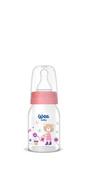 Butelki dla niemowląt - WEE BABY BUTELKA SZKLANA DO KARMIENIA 125ML 0M+ RÓŻOWA - miniaturka - grafika 1