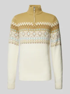 Sweter z dzianiny ze stójką - Swetry męskie - miniaturka - grafika 1