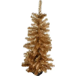 Koopman Ambiance Sztuczna choinka, galwanizowana, złota, 120 cm - Choinki - miniaturka - grafika 1