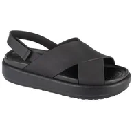 Sandały damskie - Buty do chodzenia damskie Crocs Brooklyn Luxe Strap - miniaturka - grafika 1