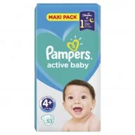 Pieluchy - Pampers Active Baby Economy Pack 4+ Maxi Plus 53szt - miniaturka - grafika 1