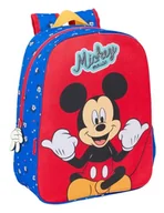Plecaki szkolne i tornistry - Safta MICKEY MOUSE GOOD DAY plecak dziecięcy, dostosowany do samochodu, łatwe czyszczenie, idealny dla dzieci w różnym wieku, wygodny i wszechstronny, jakość i wytrzymałość, 26 x 11 x 34 cm, - miniaturka - grafika 1