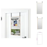 Lustra - vidaXL Lustro do drzwi złote 40x80 cm szkło i aluminium - Lustro - miniaturka - grafika 1
