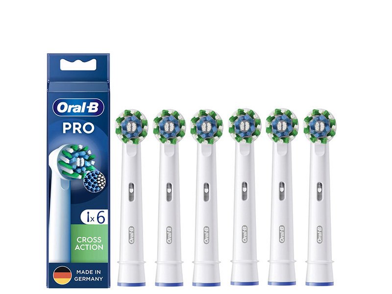 6x Końcówka do szczoteczki ORAL-B EB50RX Cross Action PRO White