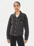 Kurtki damskie - Levi's® Kurtka jeansowa 90's A1743-0000 Czarny Relaxed Fit - miniaturka - grafika 1