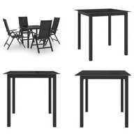Meble ogrodowe - vidaXL 5-częściowy ogrodowy zestaw jadalny aluminium antracyt - ogrodowy zestaw jadalny - ogrodowe zestawy jadalne - zestawy ogrodowe - zestawy ogrodowe - miniaturka - grafika 1