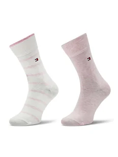 Tommy Hilfiger Zestaw 2 par wysokich skarpet dziecięcych 701229939 Różowy - Skarpetki dla dzieci - miniaturka - grafika 1