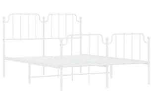 Industrialne białe łóżko metalowe z zagłówkiem 120x200 cm F2-T43 - Inne meble do sypialni Industrialne białe łóżko metalowe z zagłówkiem 120x200 cm F2-T43 - Inne meble do sypialni - miniaturka - grafika 1