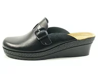 Klapki i japonki damskie - Rohde klapki damskie Neustadt-D 1473, rozmiar:38 EU, kolor:Czarny - miniaturka - grafika 1