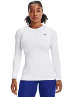 Koszulki sportowe damskie - Under Armour Koszulka funkcyjna w kolorze białym - miniaturka - grafika 1