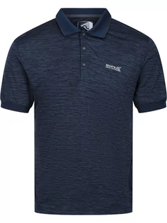 Koszulki sportowe męskie - Regatta Funkcyjna koszulka polo "Remex II" w kolorze granatowym - grafika 1