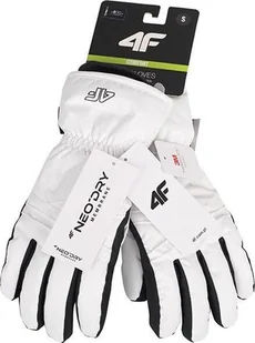 4f Rękawice narciarskie damskie 4F FNK F106 białe 4FWAW23AFGLF106 10S XL - Rękawice narciarskie - miniaturka - grafika 1
