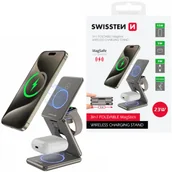 Ładowarki do telefonów - SWISSTEN Bezprzewodowa ładowarka indukcyjna 23 W 3w1 - miniaturka - grafika 1