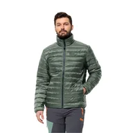 Kurtki i kamizelki sportowe męskie - Męska kurtka puchowa Jack Wolfskin PILVI DOWN JKT M hedge green - S - miniaturka - grafika 1