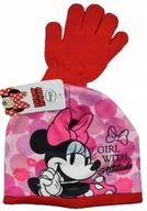 Czapki damskie - Komplet czapka + rękawiczki MYSZKA MINNIE 54 Czerw - miniaturka - grafika 1