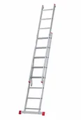Drabiny - B2B Partner Dwuczęściowa drabina aluminiowa HOBBY, 2x8 szczebli , 3,38 m VEN.2008 - miniaturka - grafika 1