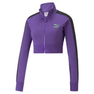 Kurtki damskie - Kurtka damska Puma x Dua Lipa T7 fioletowa 53662890-S - miniaturka - grafika 1