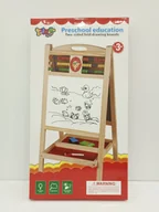 Tablice dla dzieci - DWUSTRONNA TABLICA DREWNIANA  Z LICZYDŁEM - miniaturka - grafika 1