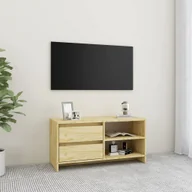 Szafki RTV - Lumarko Szafka pod TV, 80x31x39 cm, drewno sosnowe - miniaturka - grafika 1