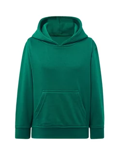 Bluza dziecięca robocza z kapturem zielona roz. 3/4 - Bluzy dla dziewczynek - miniaturka - grafika 1