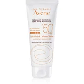 Balsamy i kremy do opalania - Avene Eau Thermale Tres Haute Protection mineralne mleczko SPF50+ 100ml - miniaturka - grafika 1