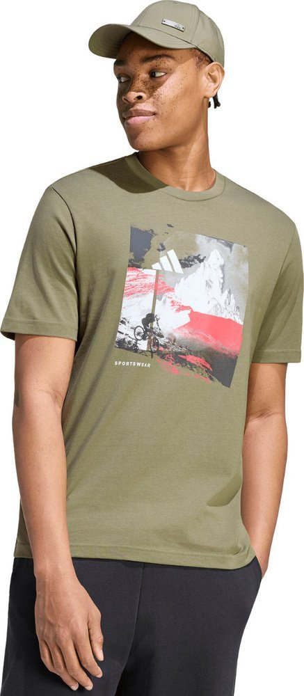 Adidas Koszulka męska adidas Memories of Sport Outdoor Graphic khaki KC7098 XL