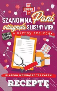 Kartka Urodzinowa Z Receptą Dla Kobiety Jcx54 - Kartki okolicznościowe i zaproszenia - miniaturka - grafika 1