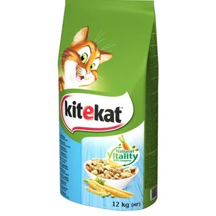 Kitekat z białą rybą i warzywami 12 kg - Sucha karma dla kotów - miniaturka - grafika 1