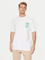 Koszulki męskie - adidas T-Shirt Street B JD0677 Biały Loose Fit - miniaturka - grafika 1