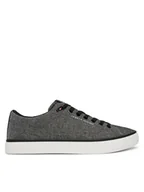 Trampki męskie - Tommy Hilfiger Tenisówki Th Hi Vulc Core Low Chambray FM0FM05818 Szary - miniaturka - grafika 1