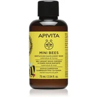 Kosmetyki kąpielowe dla dzieci - Apivita Kids Mini Bees szampon dla dzieci do włosów i ciała 75 ml - miniaturka - grafika 1