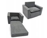 Krzesła obrotowe dla dzieci - FOTELIK DLA DZIECI ROZKŁADANY FOTEL BARANEK BOUCLE PUFA - miniaturka - grafika 1