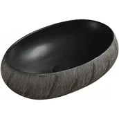 Umywalki - Mexen Abril umywalka nablatowa 58 x 39 cm czarna - 22015866 - miniaturka - grafika 1