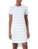 Sukienki - ONLY Sukienka damska Onlmay S/S Stripe Dress JRS, Cashmere Blue/Stripes:cloud Dancer (Kia), L - miniaturka - grafika 1