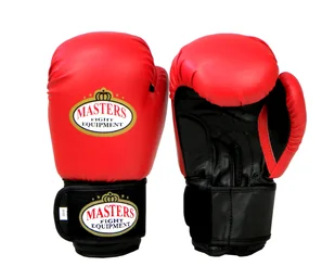 Masters FIGHT EQUIPMENT Rękawice bokserskie, RPU-2A czerwone, 6 oz - Rękawice bokserskie - miniaturka - grafika 1