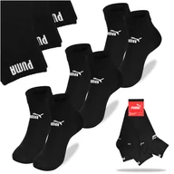Skarpetki męskie - Puma Skarpety Zakostki Czarne QUARTER Bawełna 94710803 3 pary Rozmiar 43/46 - miniaturka - grafika 1