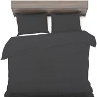 Pościel - Ciepła POŚCIEL POLAROWA polar 160x200+2x70x80 Miękka Grafit - miniaturka - grafika 1