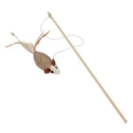 Zabawki dla kotów - ARQUIVET Zabawka dla kota wędka z myszką 40 cm - miniaturka - grafika 1