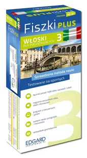 Włoski Fiszki PLUS dla początkujących 3 - Książki obcojęzyczne do nauki języków - miniaturka - grafika 1