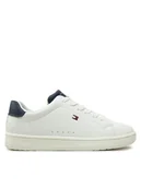Buty dla chłopców - Tommy Hilfiger Sneakersy Low Cut Lace-Up Sneaker T3X9-33848-1355 S Biały - miniaturka - grafika 1
