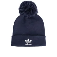 Czapki i chusty sportowe męskie - Czapka adidas Bobble Knit GL7483 - granatowa - miniaturka - grafika 1