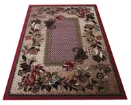 Dywany - Brązowo-czerwony dywan w stylu retro A5-E41 - miniaturka - grafika 1