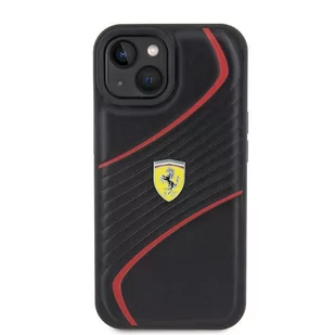 Ferrari FEHCP15SPTWK iPhone 15 6.1" czarny/black hardcase Twist Metal Logo - Etui i futerały do telefonów - miniaturka - grafika 3