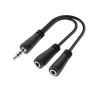 Wtyczki i adaptery - Hama Adapter Jack 3.5 Stereo WT 2xJack Stereo 3.5 GN - miniaturka - grafika 1